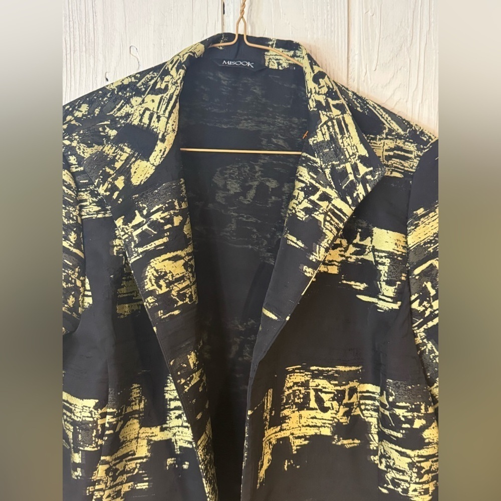 Misook Women's Open Front Jacket Blazer Black - Picture 2 of 13
